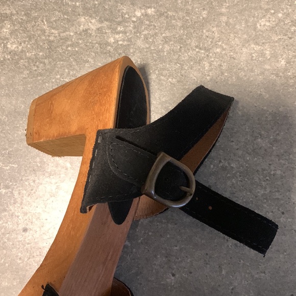 Sanita Menna Danish black suede sandal size 40 / 9 NWOB - Picture 5 of 5